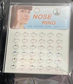 Piercing - strasszos gyűrű