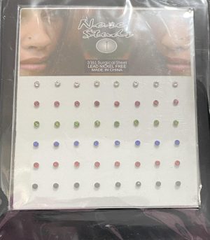 Piercing - színes strassz