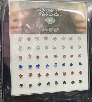 Piercing - színes virág