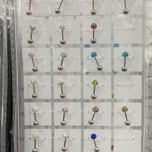 Piercing - színes strassz gömb