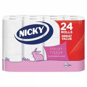Nicky toalettpapír 3 rétegű 24 tekercses