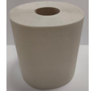 Belső mag adagolású tekekercses kéztörlő 2 rétegű 19 cm 75% fehér