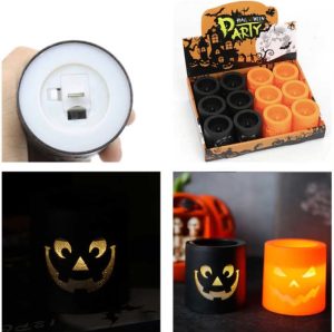 Halloween dekoráció mécses