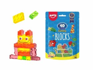 Amos 4D Gummy Blocks - Építhető Gumicukor 72g