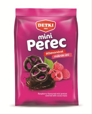 Detki Mini Málnás ízű Perec Étbev. Teljesen mártva 160g