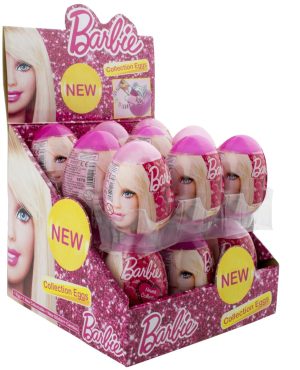 Barbie Meglepetés Tojás Cukorkával 10g (18db/kínáló)