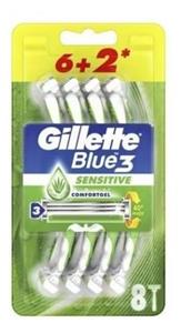 Gillette Eldobható Borotva Blue 3 Sensitive (8 db/csomag)