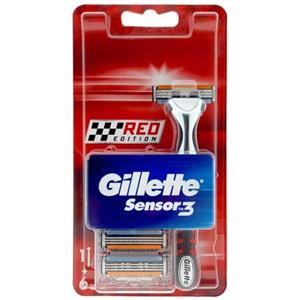 Gillette Borotva Készülék Sensor3 Red + 6 Betét