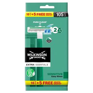 Wilkinson Eldobható Borotva Férfi Extra Essential 2 Sensitive (10+5db/csomag)