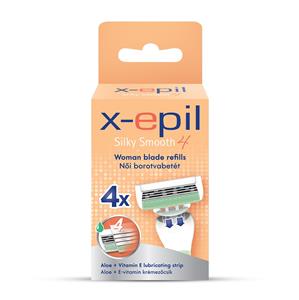 X-Epil Borotva Pótfej Női Silky Smooth 4 (4db/csomag)