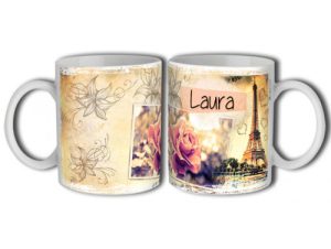 Bögre 3 dl - Laura – Névre Szóló Ajándék – Névnapi ajándékok